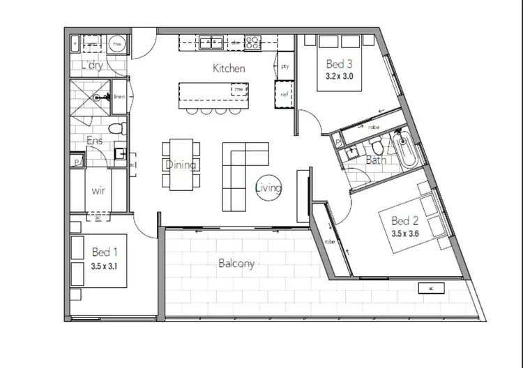 Floorplan of Homely unit listing, 20 South Sea Islander Way, Maroochydore QLD 4558