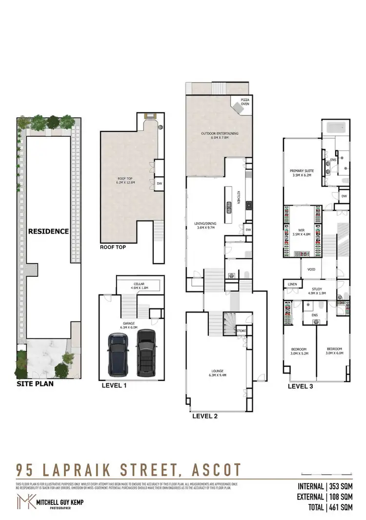 Floorplan of Homely house listing, 95 Lapraik Street, Ascot QLD 4007