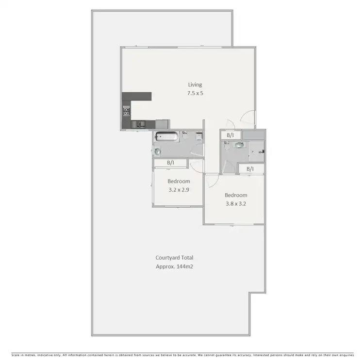 Floorplan of Homely apartment listing, 27/40 Bell Street, Kangaroo Point QLD 4169