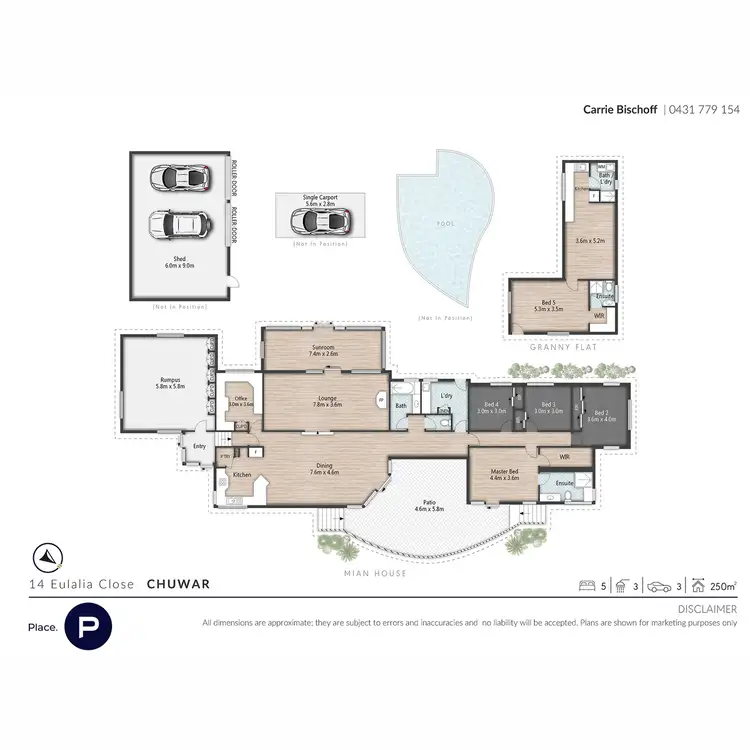 Floorplan of Homely house listing, 14 Eulalia Close, Chuwar QLD 4306