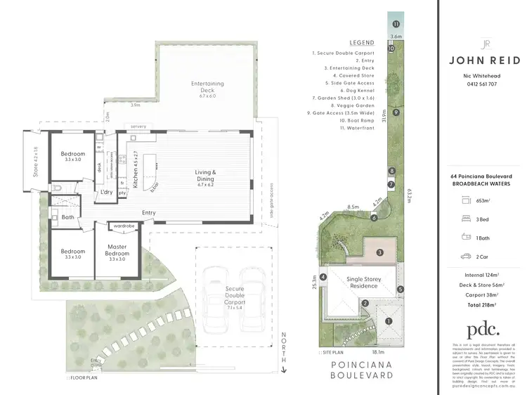 Floorplan of Homely house listing, 64 Poinciana Boulevard, Broadbeach Waters QLD 4218