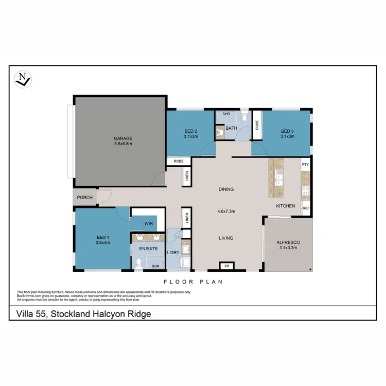 Floorplan of Homely villa listing, Villa 55/500 South Street, Glenvale QLD 4350