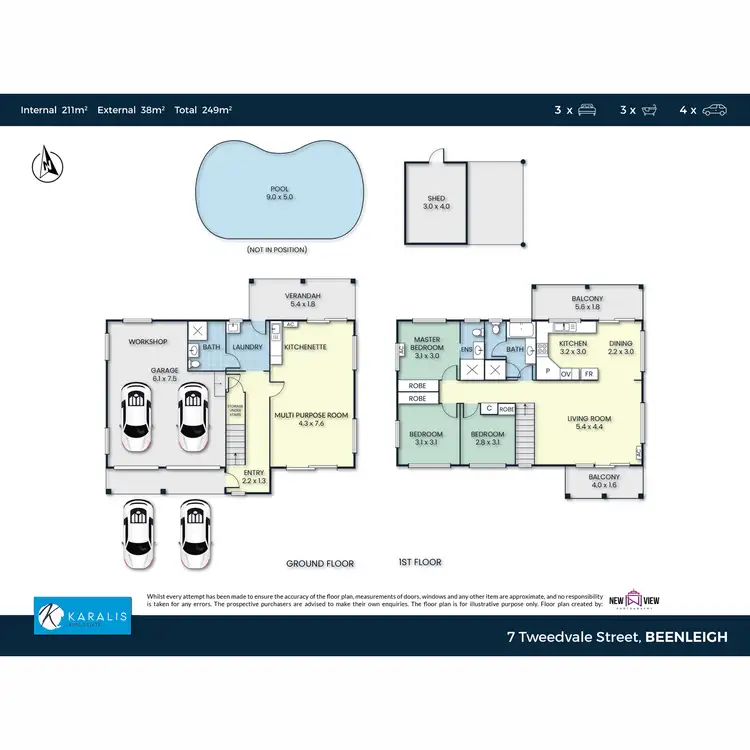 Floorplan of Homely house listing, 7 Tweedvale Street, Beenleigh QLD 4207