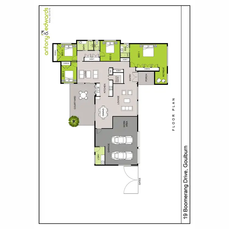 Floorplan of Homely house listing, 19 Boomerang Drive, Goulburn NSW 2580