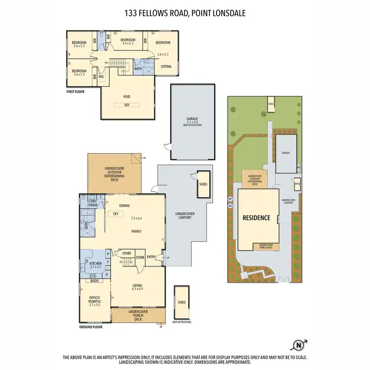 Floorplan of Homely house listing, 133 Fellows Road, Point Lonsdale VIC 3225