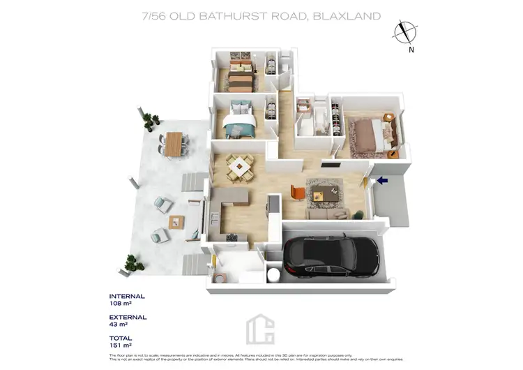 Floorplan of Homely villa listing, 7/56 Old Bathurst Road, Blaxland NSW 2774