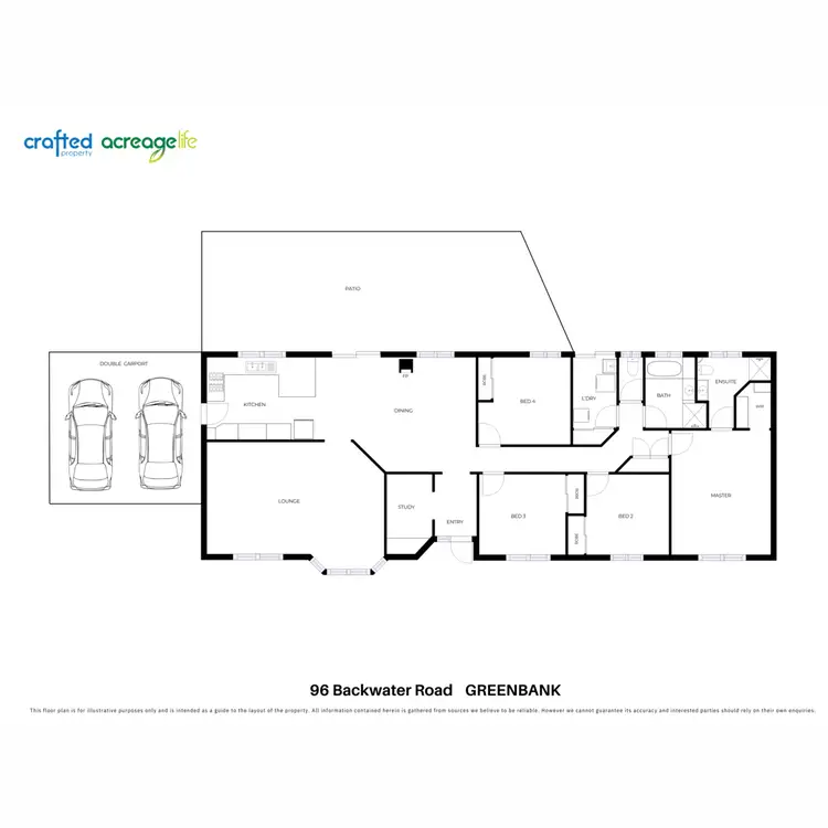 Floorplan of Homely rural property listing, 96 Backwater Road, Greenbank QLD 4124