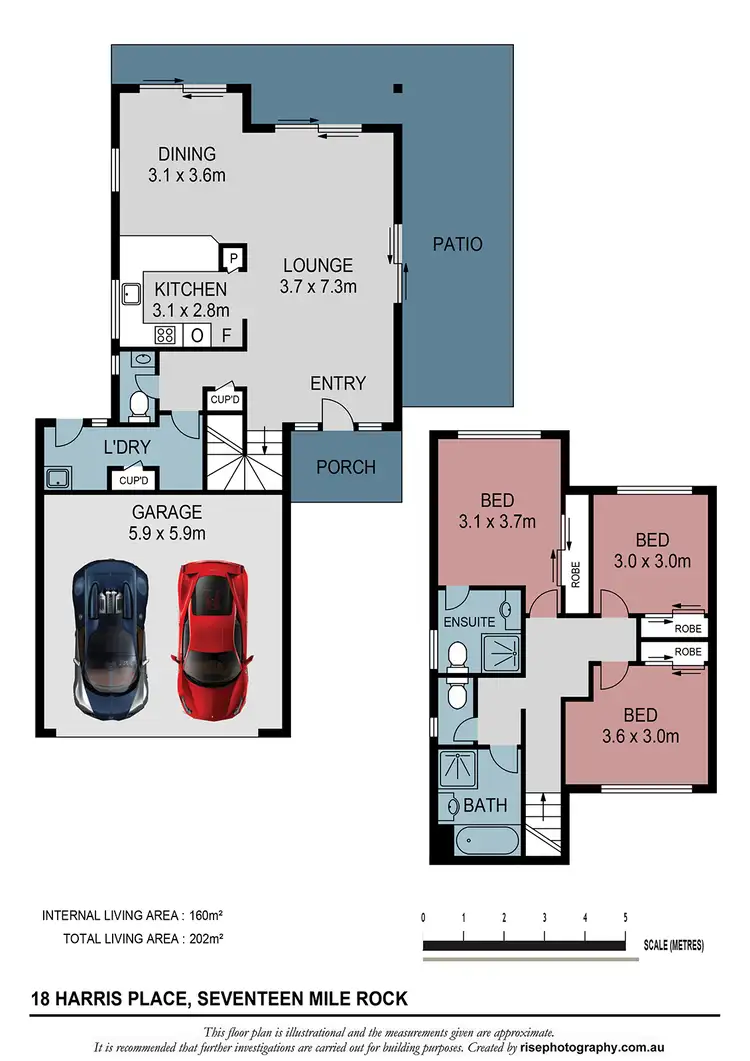 Floorplan of Homely house listing, 18 Harris Place, Seventeen Mile Rocks QLD 4073