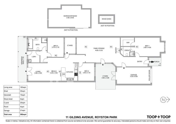 Floorplan of Homely house listing, 11 Gilding Avenue, Royston Park SA 5070