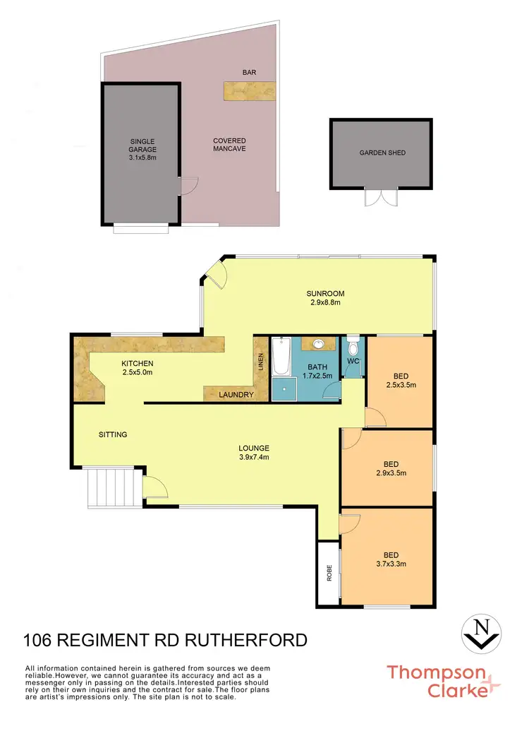 Floorplan of Homely house listing, 106 Regiment Road, Rutherford NSW 2320