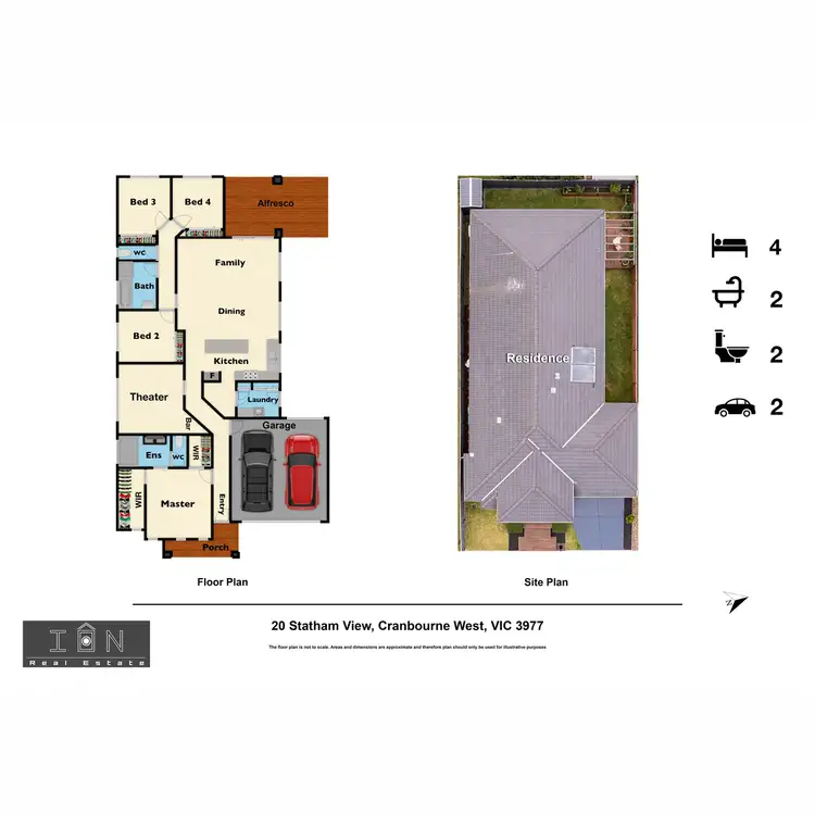Floorplan of Homely house listing, 20 Statham View, Cranbourne West VIC 3977