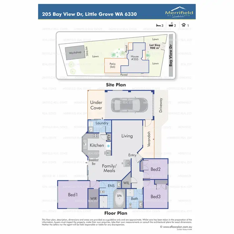 Floorplan of Homely house listing, 205 Bay View Drive, Little Grove WA 6330