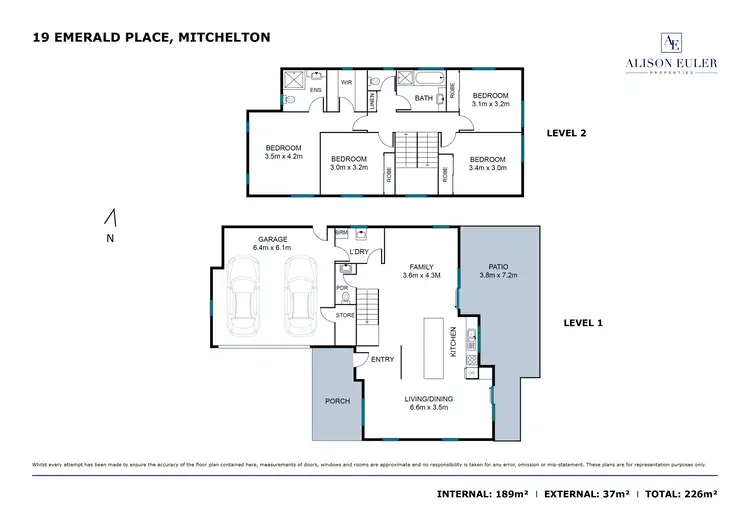 Floorplan of Homely house listing, 19 Emerald Place, Mitchelton QLD 4053