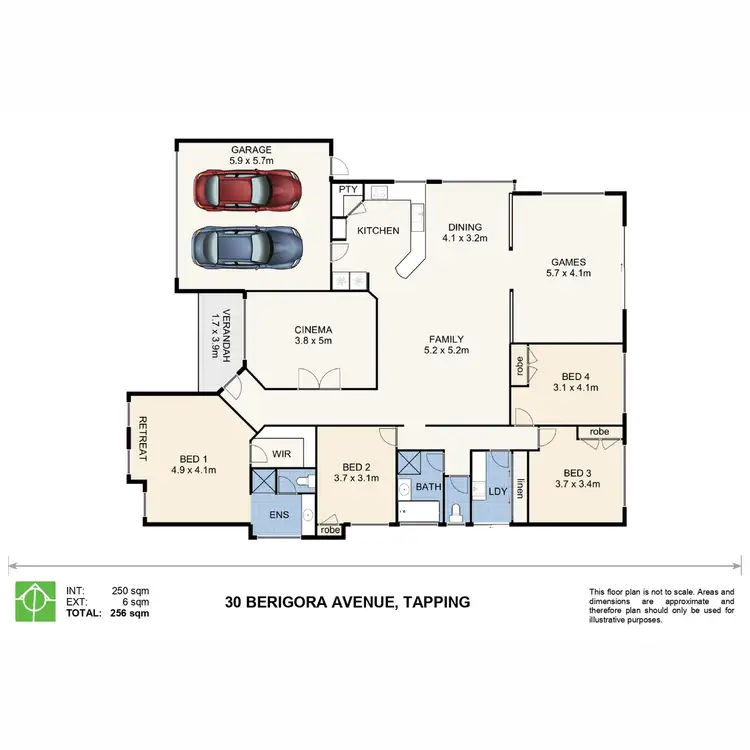 Floorplan of Homely house listing, 30 Berigora Avenue, Tapping WA 6065