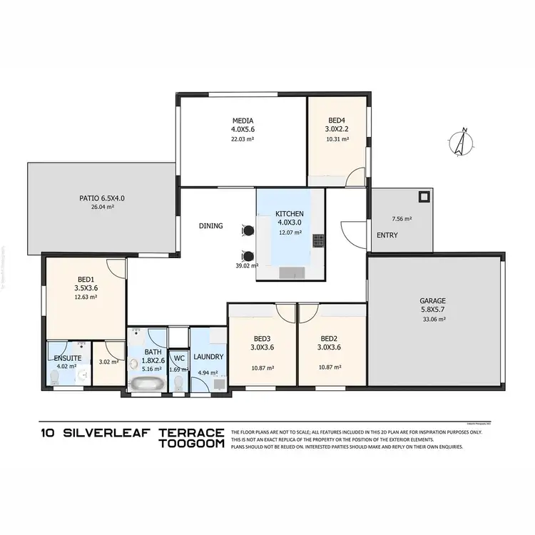 Floorplan of Homely house listing, 10 Silverleaf Terrace, Toogoom QLD 4655