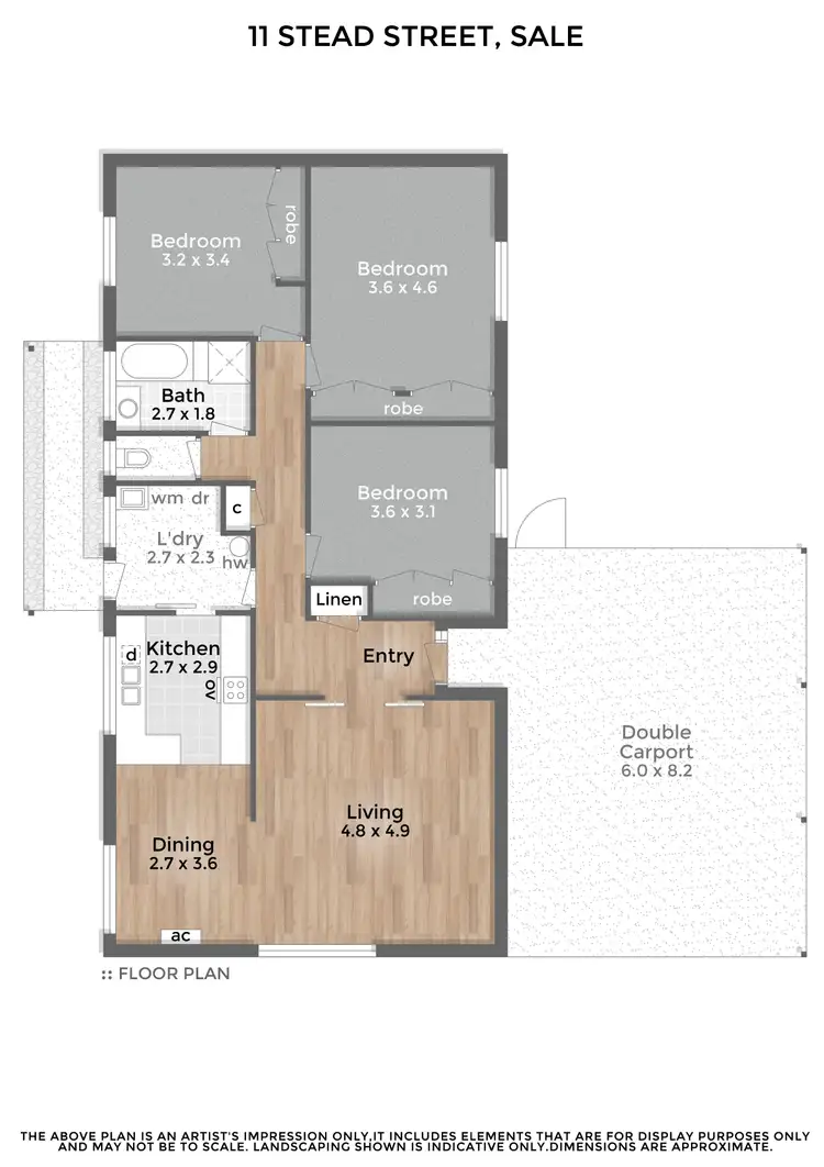 Floorplan of Homely house listing, 11 Stead Street, Sale VIC 3850