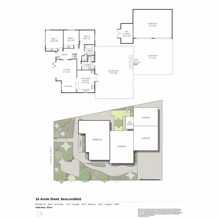 Floorplan of Homely house listing, 56 Annie Street, Beaconsfield WA 6162