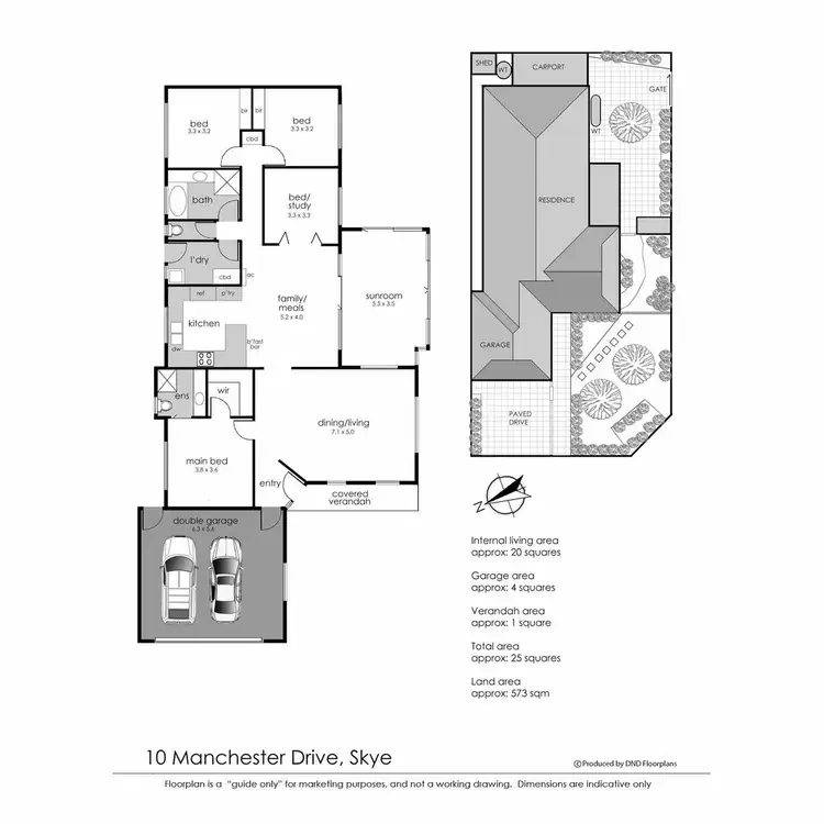Floorplan of Homely house listing, 10 Manchester Drive, Skye VIC 3977