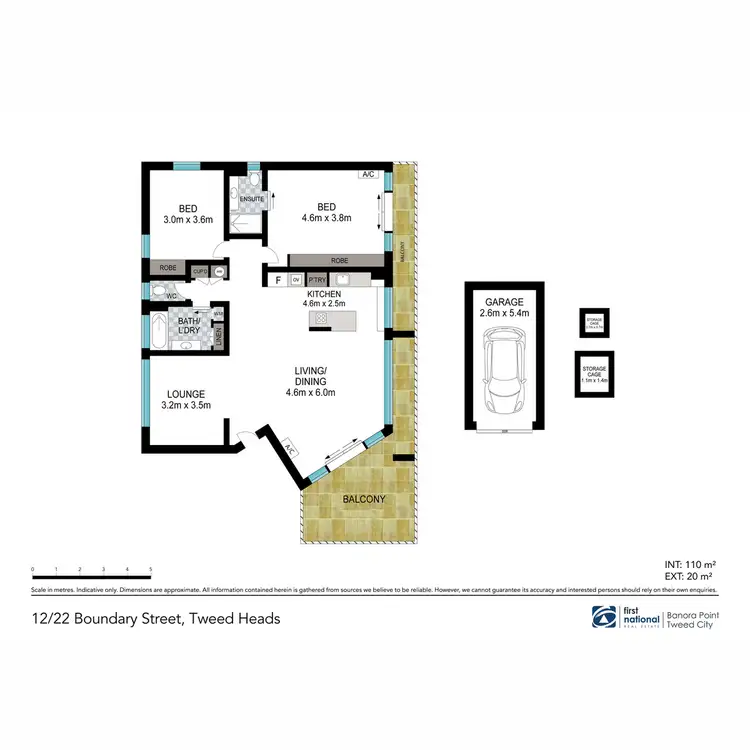 Floorplan of Homely apartment listing, 12/22 Boundary Street, Tweed Heads NSW 2485