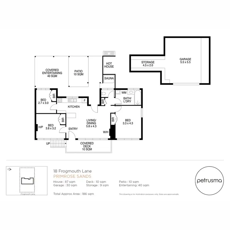 Floorplan of Homely house listing, 18 Frogmouth Lane, Primrose Sands TAS 7173