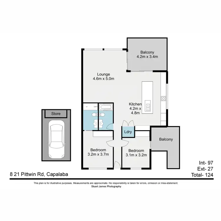 Floorplan of Homely unit listing, 8/21-23 Pittwin Road North, Capalaba QLD 4157
