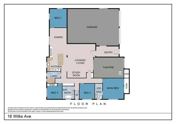 Floorplan of Homely house listing, 16 Wilks Avenue, Kooringal NSW 2650