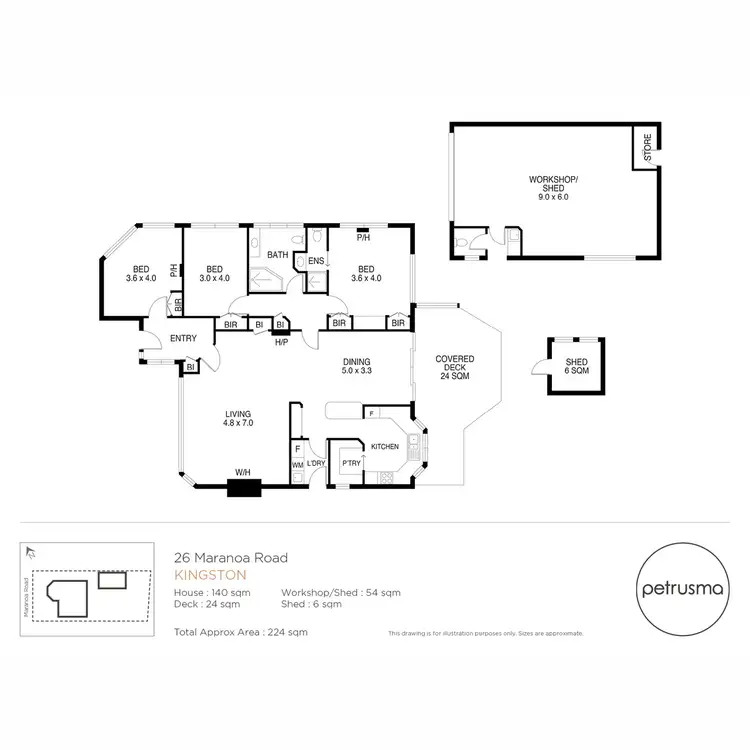 Floorplan of Homely house listing, 26 Maranoa Road, Kingston TAS 7050