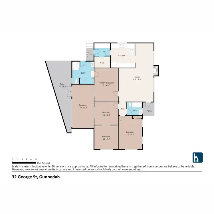 Floorplan of Homely house listing, 32 George Street, Gunnedah NSW 2380
