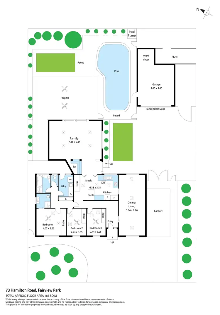 Floorplan of Homely house listing, 73 Hamilton Road, Fairview Park SA 5126