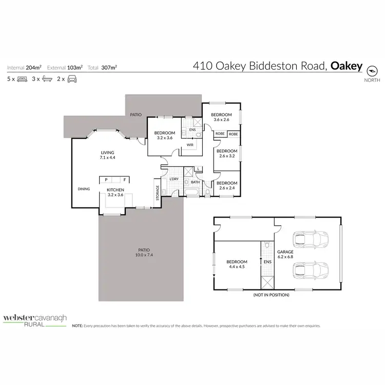 Floorplan of Homely rural property listing, 410 Oakey Biddeston Road, Oakey QLD 4401