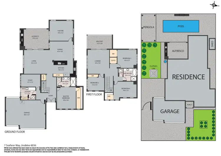 Floorplan of Homely house listing, 7 Seafarer Way, Jindalee WA 6036