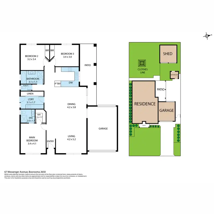 Floorplan of Homely house listing, 67 Messenger Avenue, Boorooma NSW 2650