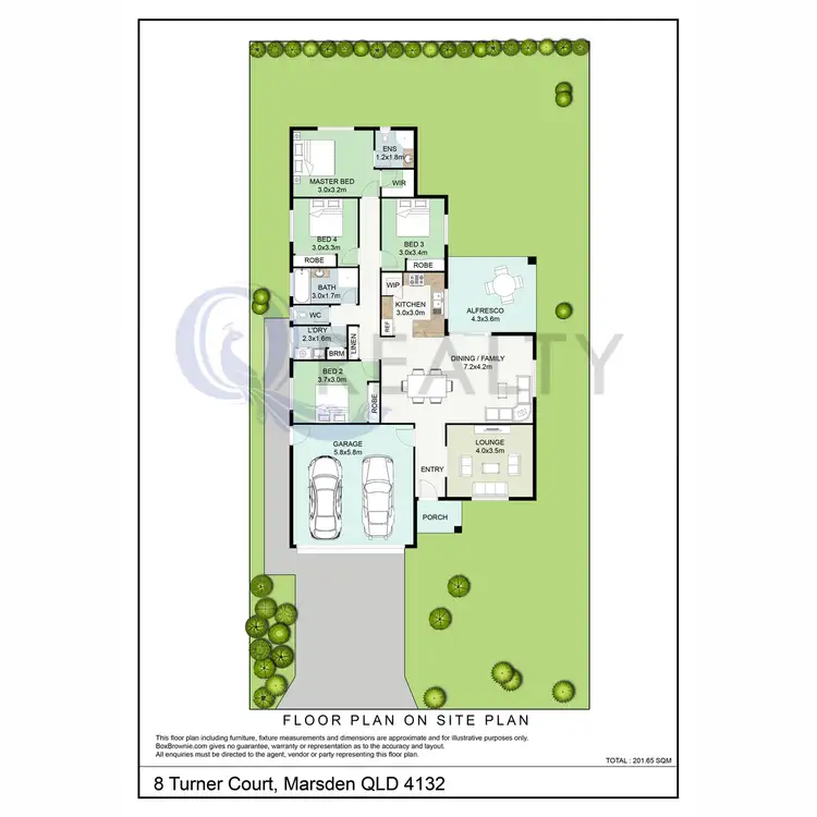 Floorplan of Homely house listing, 8 Turner Court, Marsden QLD 4132