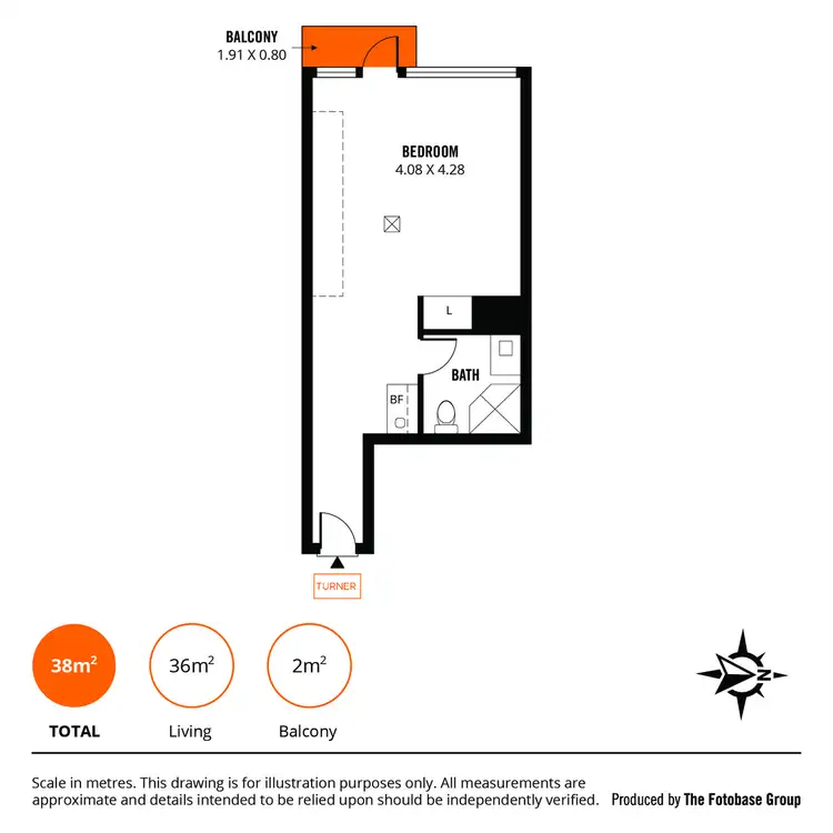 Floorplan of Homely apartment listing, 815/61 Hindmarsh Square, Adelaide SA 5000