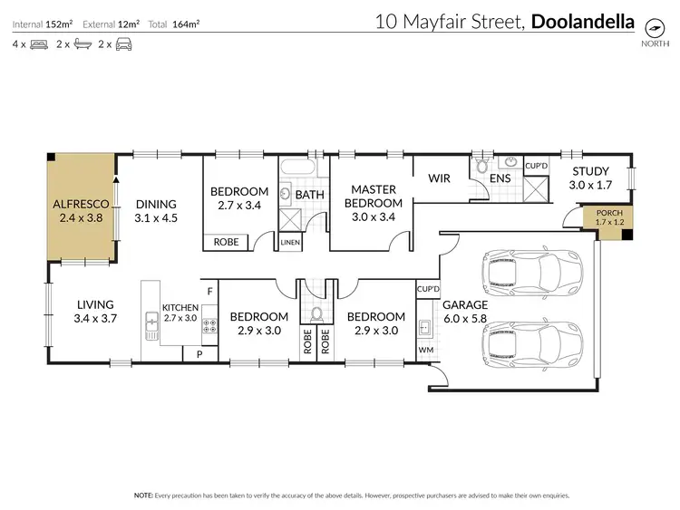Floorplan of Homely house listing, 10 Mayfair Street, Doolandella QLD 4077