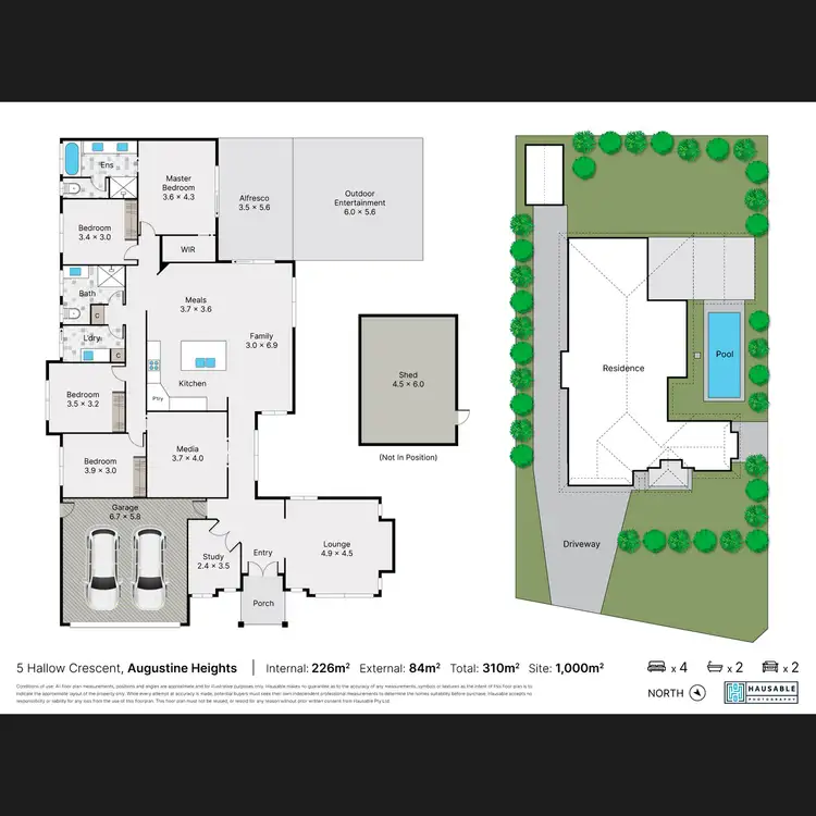 Floorplan of Homely house listing, 5 Hallow Crescent, Augustine Heights QLD 4300