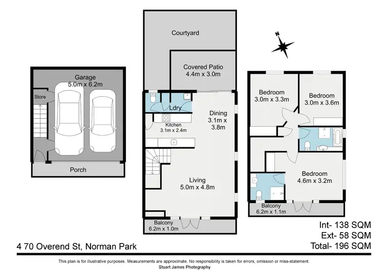 Floorplan of Homely townhouse listing, 4/70 Overend Street, Norman Park QLD 4170