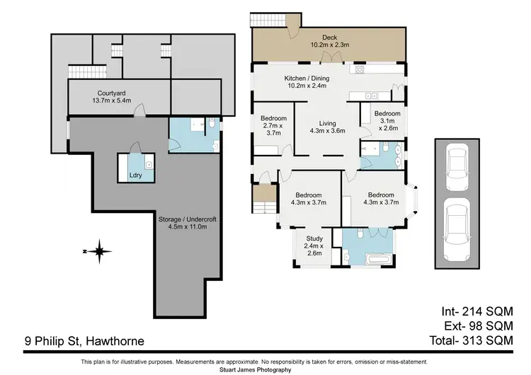 Floorplan of Homely house listing, 9 Philip Street, Hawthorne QLD 4171