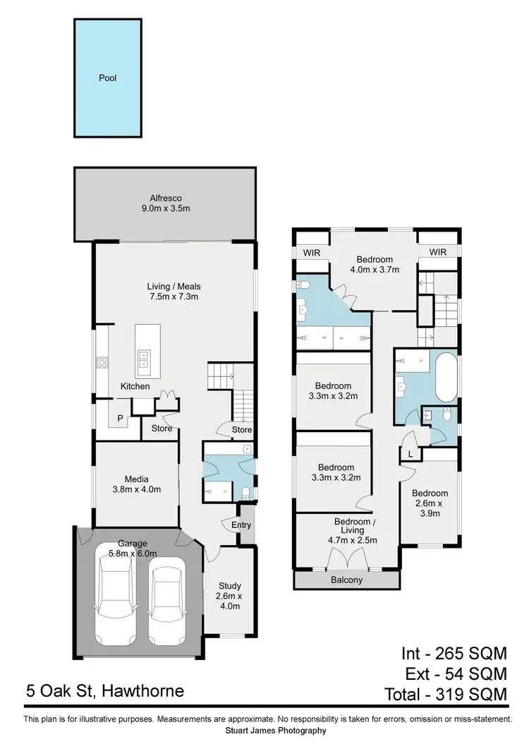 Floorplan of Homely house listing, 5 Oak Street, Hawthorne QLD 4171