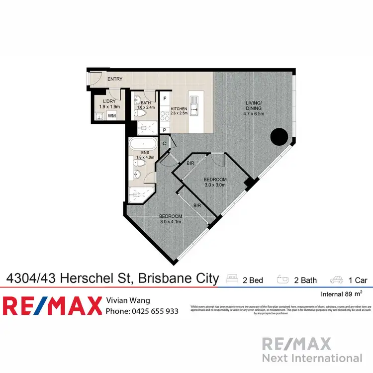 Floorplan of Homely apartment listing, 4304/43 Herschel Street, Brisbane City QLD 4000