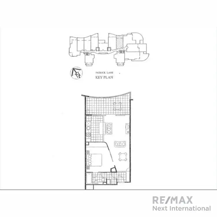 Floorplan of Homely apartment listing, 505/21 Patrick Lane, Toowong QLD 4066