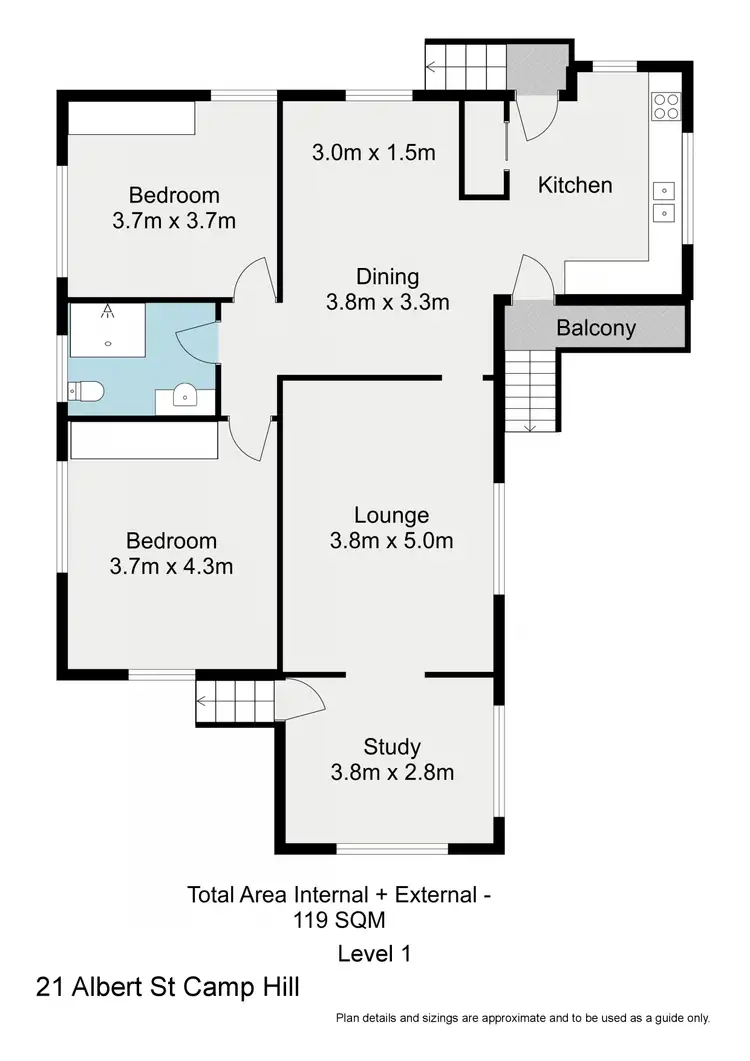 Floorplan of Homely house listing, 21 Albert Street, Camp Hill QLD 4152
