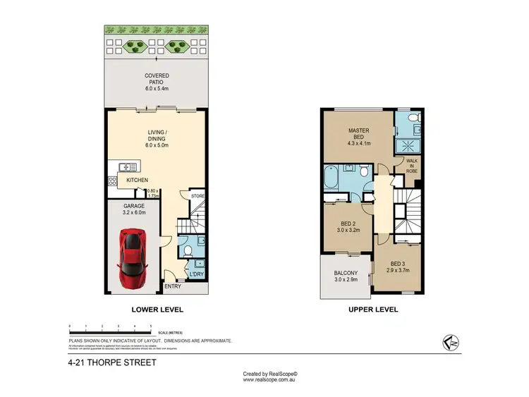 Floorplan of Homely townhouse listing, 4/21 Thorpe Street, Balmoral QLD 4171