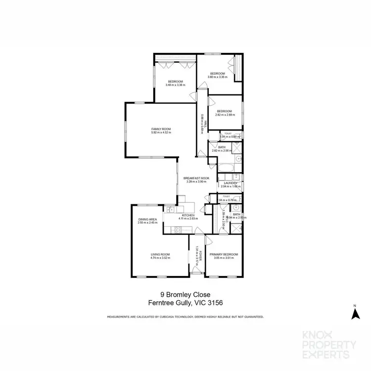 Floorplan of Homely house listing, 9 Bromley Close, Ferntree Gully VIC 3156