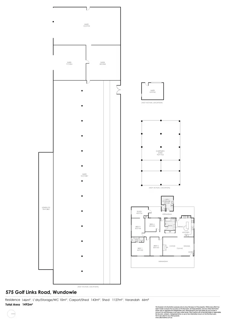 Floorplan of Homely rural property listing, 575 Golf Links Road, Wundowie WA 6560