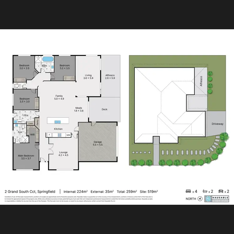 Floorplan of Homely house listing, 2 Grand South Circuit, Springfield Lakes QLD 4300