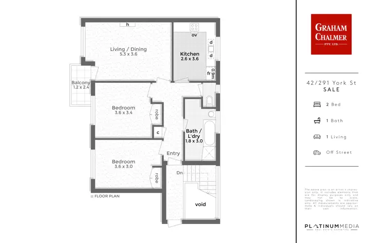 Floorplan of Homely unit listing, 42/291 York Street, Sale VIC 3850
