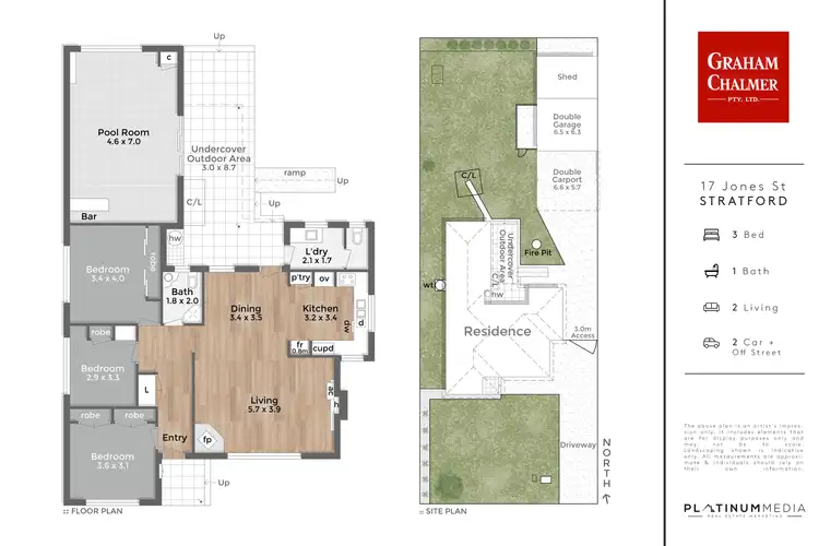 Floorplan of Homely house listing, 17 Jones Street, Stratford VIC 3862