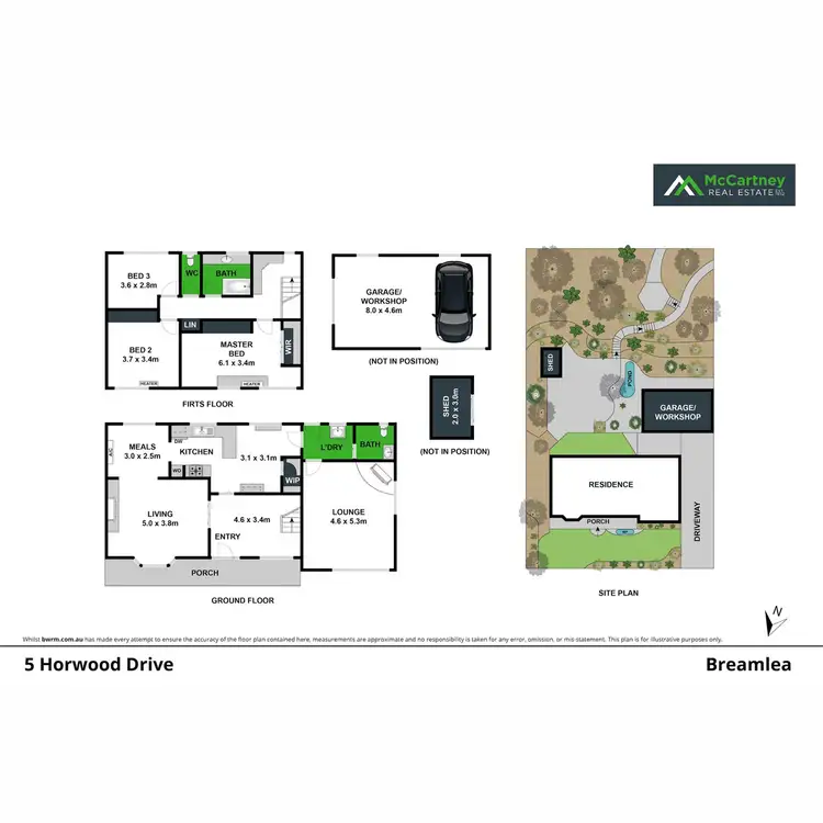 Floorplan of Homely house listing, 5 Horwood Drive, Breamlea VIC 3227