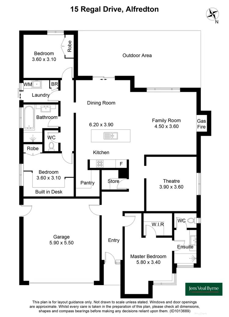 Floorplan of Homely house listing, 15 Regal Drive, Alfredton VIC 3350